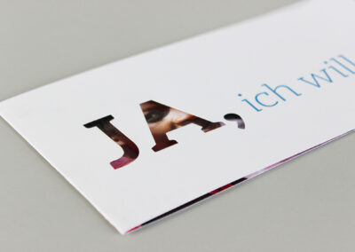Ja, ich will …